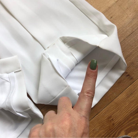NWT Cache split front white pants | wedding | bride | tuxedo  | formal | Sz 6 - Picture 15 of 16